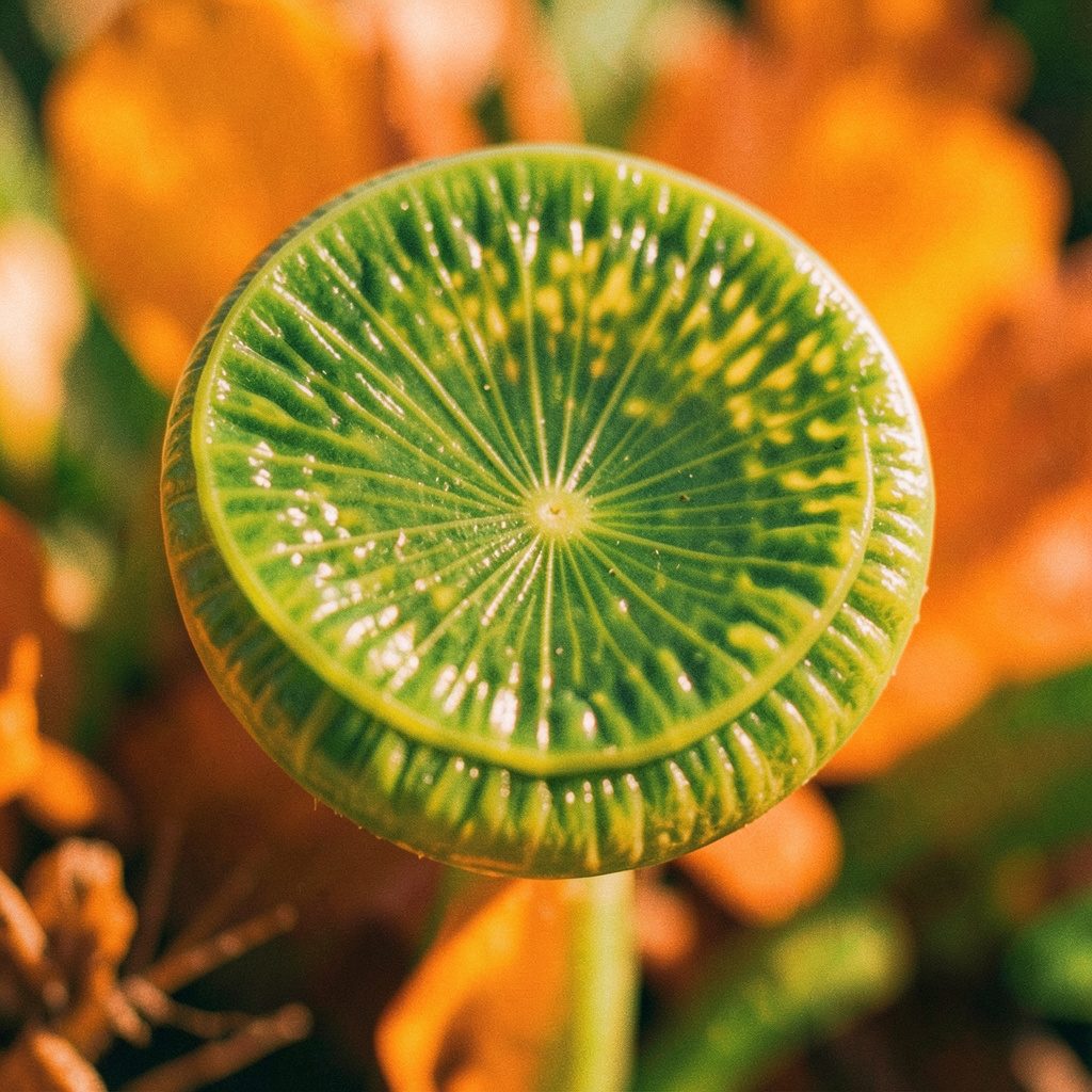 Spiruline en poudre vert foncé dans un bol en céramique, lumière naturelle douce